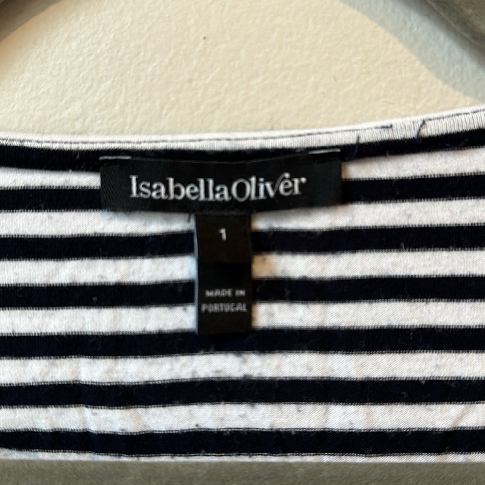 Isabella Oliver Arlington striped maternity top - Picture 3 of 5